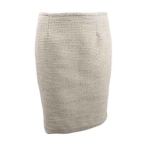 Calvin Klein Tweed Skirt Cream Office Career